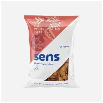 Sens Proteinové chipsy s cvrččím proteinem pikantní paprika 6 x 80 g
