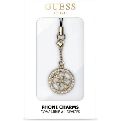 Guess Přívěsek 4G Strass Metal Logo