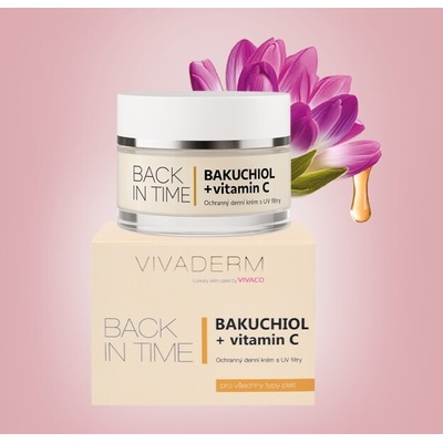 Vivaco Back In time Bakuchiol ochranný denní pleťový krém 50 ml