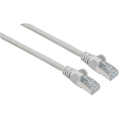 Manhattan кабел - S/FTP пач (RJ45 към RJ45, Cat7 кабел с модулен конектор Cat6A, 1 м, сив, меден) 740678 (740678)