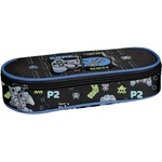 PASO Овален ученически несесер Paso Game - On, 1 цип (PP25GI-013)