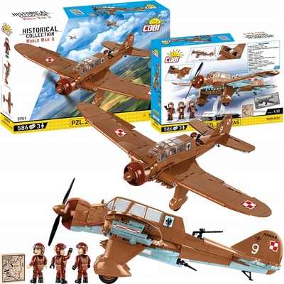 COBI 5751 World War II Poľský ľahký bombardér PZL.23 Karaś