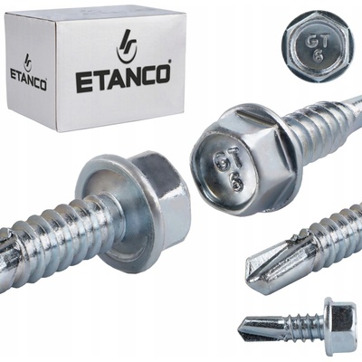 Šrouby do oceli Etanco 6,3 x 19 mm, 250 ks