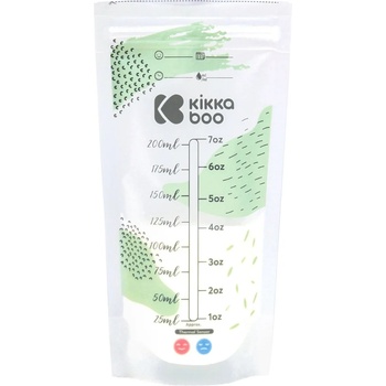 Kikkaboo Пликове за съхранение на кърма с термосензор KikkaBoo - Lactty, 200 ml, 50 броя (31304030020)