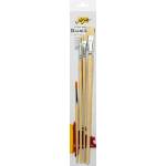 Kreul Artists' Goldhair Synthetics Комплект плоски четки 4 бр (47340)