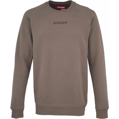 CCM mikina CCM Core Fleece Crew SR hnedá Senior