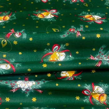 Vianočná bavlnená látka na meter, šírka 160 cm, na vianočné dekorácie