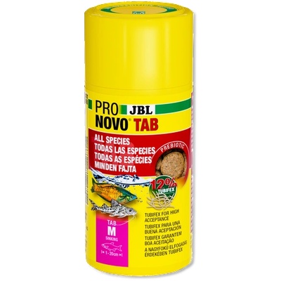 JBL Pronovo TAB M - Храна на таблетки за всички аквариумни рибки от 1-20 см, 58 гр. /100 мл