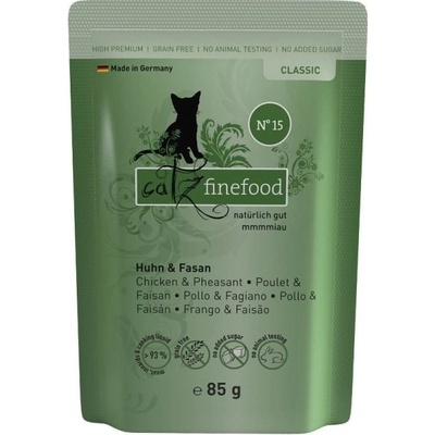 Catz finefood No.15 s kuracím bažantím mäsom 85 g