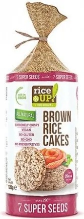 Нухелт АД Оризови бисквити със 7 супер семена Rice Up 120гр