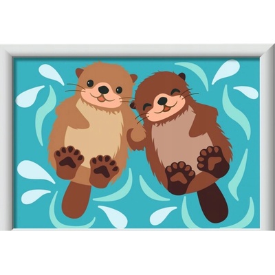 RAVENSBURGER Malování podle čísel Vydří souznění 13 x 18 cm