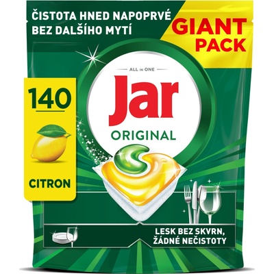 Jar Original Lemon kapsle do myčky 140 ks – Hledejceny.cz