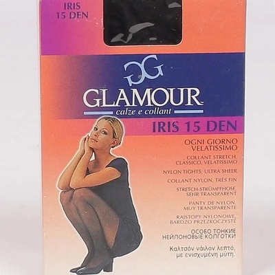 Дамски черен чорапогащник - класически модел 15 den