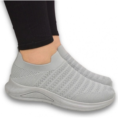 Dámske sivé SLIP-ON tenisky MARIANNAA