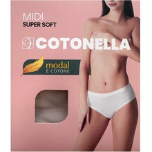 Cotonella Dámske nohavičky ADD07 Midi Modal M Biela