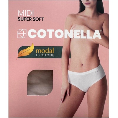 Cotonella Dámske nohavičky ADD07 Midi Modal M Biela
