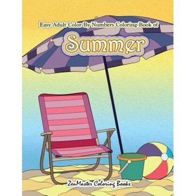 Easy Adult Color By Numbers Coloring Book of Summer