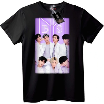 NOONEBRAND Тениска BTS музикална група - XL, Black