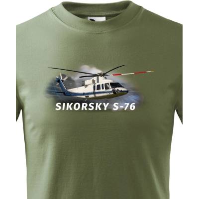 Dětské tričko Sikorsky S-76 MilitaryCanvas Dětské tričko Bezvatriko.cz 3241