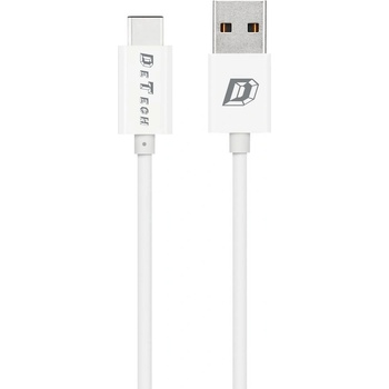 DeTech Кабели за данни DeTech, 10бр. Type-C, 1.0m, Бял - 14137 (14137)