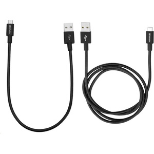 Verbatim кабел Micro B USB Cable Sync & Charge 100 см (Черен) + Verbatim Micro B USB Cable Sync & Charge 30 см (Черен) (48875)