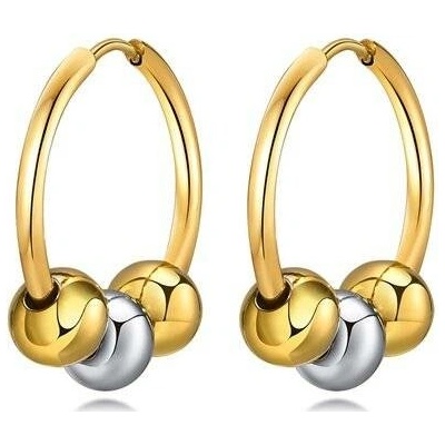 Impress Jewelry dámské Ocelové kruhové náušnice Ball zlaté EH-480