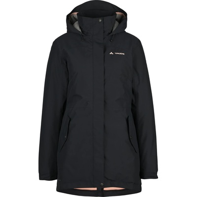 Vaude Дамско яке парка Vaude Women's Pellice Wool Parka - Black / Soft Rose - размер 36 (EU) (105-3728-0612)