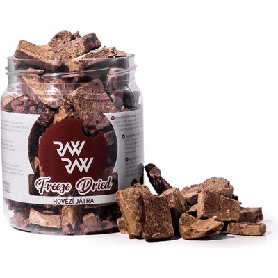 RAW RAW Freeze Dried Hovězí játra 90 g