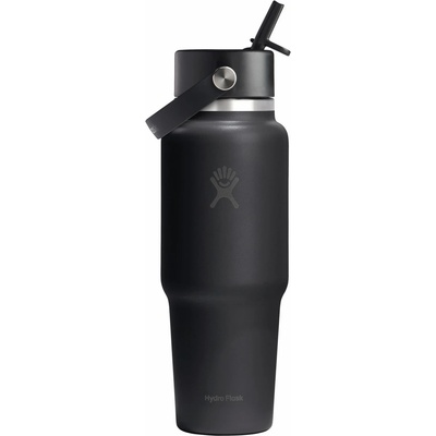 Hydro Flask Бутилка за вода Hydro Flask Wide Flex Straw Travel Bottle Water bottle - Black II - размер 946 ml (533-2183-1311)