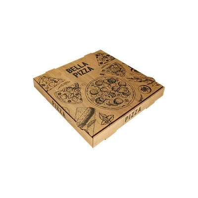 ECOFOL Krabice na pizzu 32x32x4 cm hnědá BELLA PIZZA ideal pack® bal/100 ks
