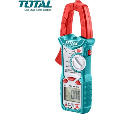 Total tools Клещи ампер, 600 A, 3x1.5V, AC/DC, TOTAL TMT46003 (UNI-07298)