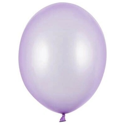 Latexové balóny PartyDecoMetallic Wisteria Strong fialové 12 cm