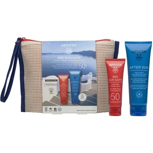 APIVITA Bee Sun Safe Комплект - Гел-крем и Гел-крем за след слънце, 50 + 100 ml + Несесер