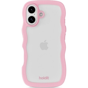 Holdit Калъф Holdit - Wavy, iPhone 17, розов/прозрачен (7330985168246)