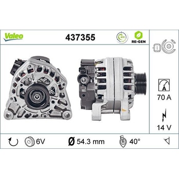 Alternátor VALEO 437355