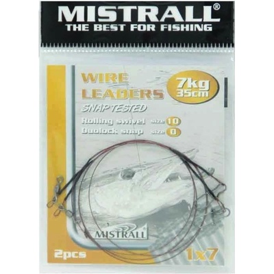 Mistrall Ocelové lanko Power 1x7 35cm 7kg 2ks