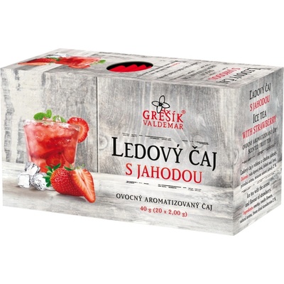 Grešík Ledový čaj s jahodou 20 x 2 g
