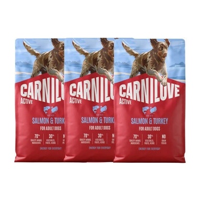 Carnilove Active Adult All Breeds Salmon & Turkey 3 x 4 kg