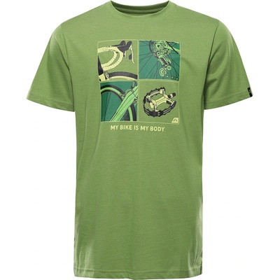 ALPINE PRO Мъжка тениска от органичен памук ALPINE PRO TERMES 3 peridot вариант pa ALPINE PRO | Zelen | МЪЖЕ | XS