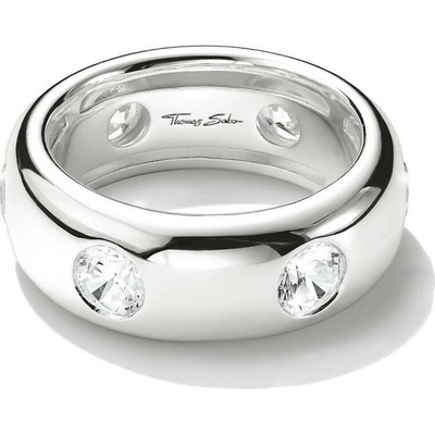 Thomas Sabo TR2519 051 14 prstýnek with white zirconia stones Silver