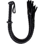 LateToBed Кожен bdsm камшик за ролеви игри "latetobed flogger" 75 см