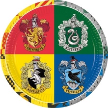 Procos Papierové taniere EKO Harry Potter Hogwarts Houses 23 cm