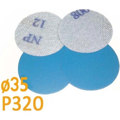 Brusný papír pro excentrickou brusku, zrnitost P320, Průměr: 35mm, 1 kus