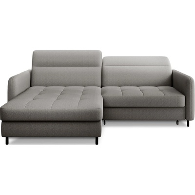 Eltap Сив кадифен разтегателен ъглов диван с място за съхранение (ляв ъгъл) Gomsi - ELTAP (CO-GOM-LT-03MAN)