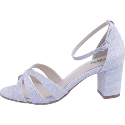 Effe Tre Shoes boty 759 dámské společenské stříbrné