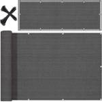 JohnGreen Балконен параван 7x1m, 150 g/m2 - Сив (SDH437-GREY)