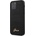 GUESS Lizard Leather Hard Case - дизайнерски кожен кейс за iPhone 12 Pro Max (черен)