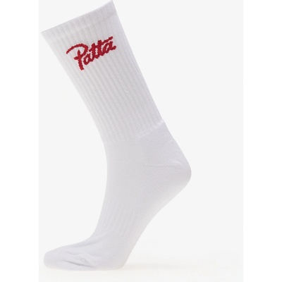 Patta Script Logo Sport Socks 1-Pack White