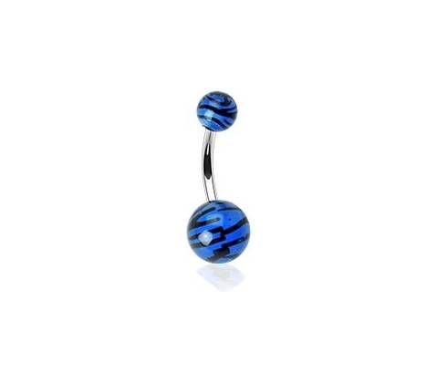 Piercing do pupíku 010-BLUE