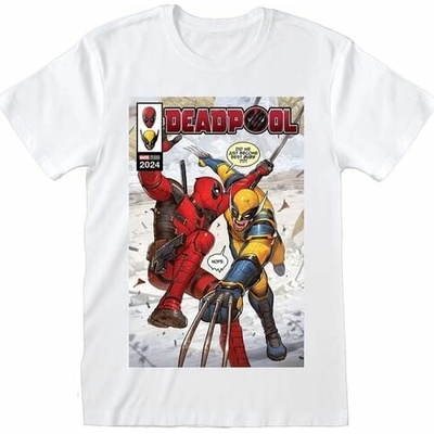 Heroes Inc tričko Deadpool Comic Book Cover bílá